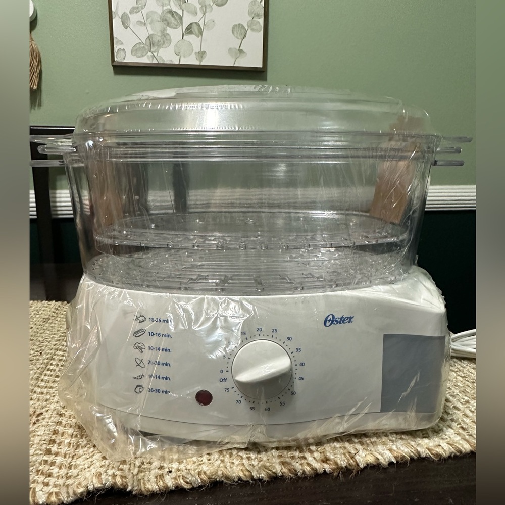 Brand New Oster Electronic 2-Tier 6.1-Quart Food Steamer, Never Used